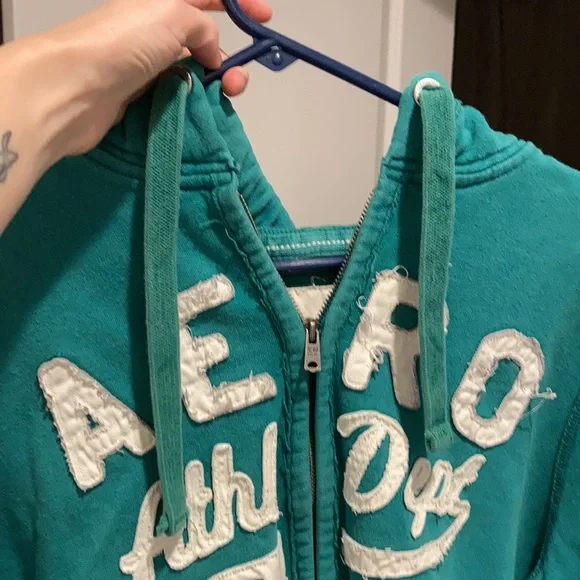Aeropostale Teal Green Juniors Size XL hoodie - Picture 8 of 8